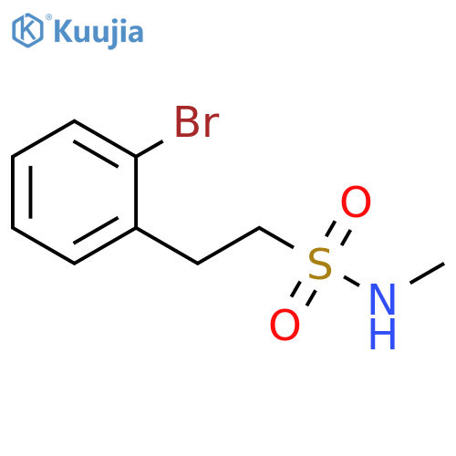 Benzeneethanesulfonamide, 2-bromo-N-methyl- structure