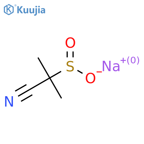 Sodium 1-cyano-1-methylethane-1-sulfinate structure