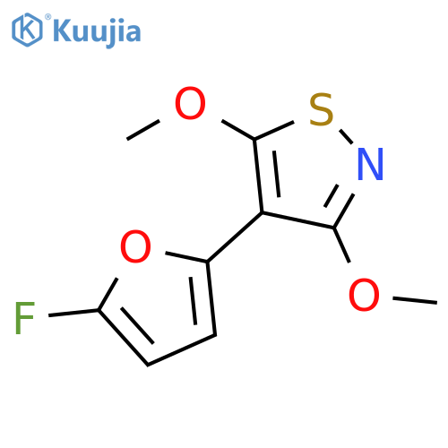 Isothiazole, 4-(5-fluoro-2-furanyl)-3,5-dimethoxy- structure