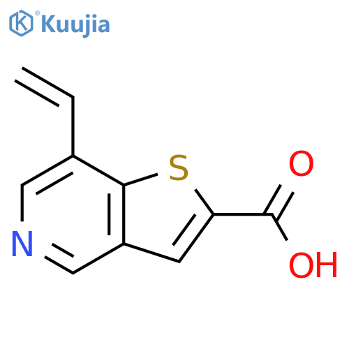7-Ethenylthieno[3,2-c]pyridine-2-carboxylic acid structure