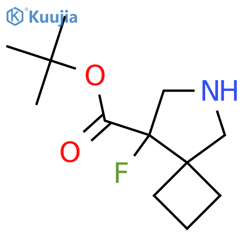 Tert-butyl 8-fluoro-6-azaspiro[3.4]octane-8-carboxylate structure