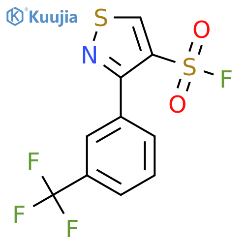 3-[3-(Trifluoromethyl)phenyl]-1,2-thiazole-4-sulfonyl fluoride structure