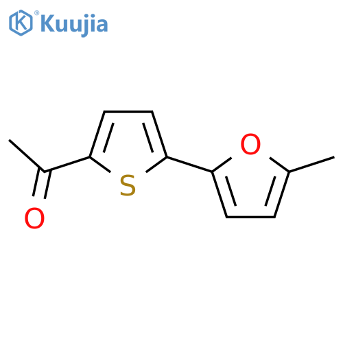 1-[5-(5-Methylfuran-2-yl)thiophen-2-yl]ethan-1-one structure
