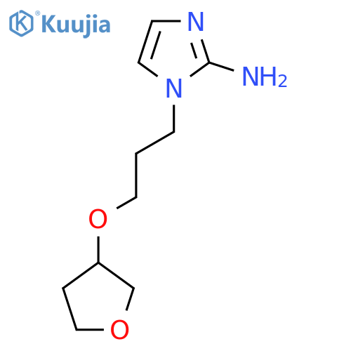 1-3-(oxolan-3-yloxy)propyl-1H-imidazol-2-amine structure