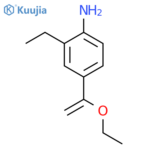 4-(1-Ethoxyethenyl)-2-ethylaniline structure