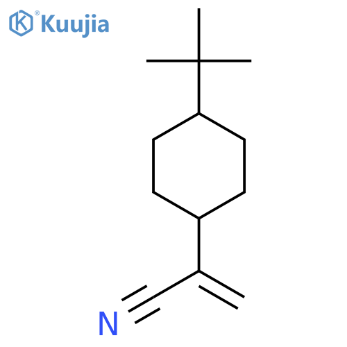 2-(4-tert-butylcyclohexyl)prop-2-enenitrile structure