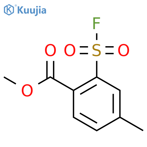 Methyl 2-(fluorosulfonyl)-4-methylbenzoate structure