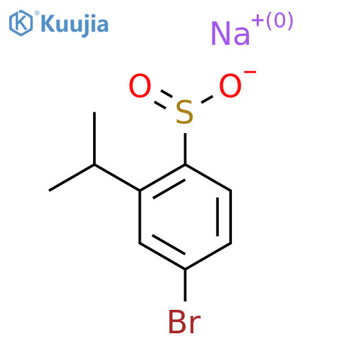 Sodium 4-bromo-2-(propan-2-yl)benzene-1-sulfinate structure