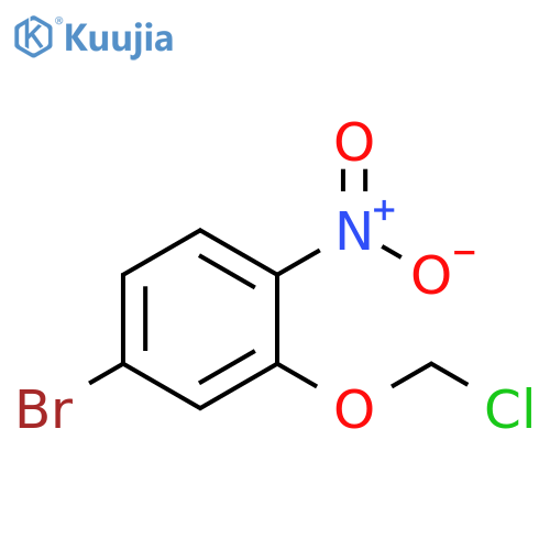 Benzene, 4-bromo-2-(chloromethoxy)-1-nitro- structure