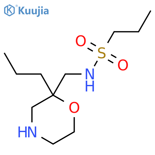 N-[(2-propylmorpholin-2-yl)methyl]propane-1-sulfonamide structure