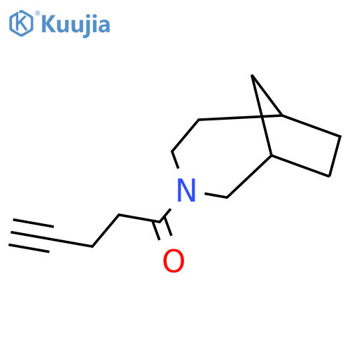 1-{3-Azabicyclo[4.2.1]nonan-3-yl}pent-4-yn-1-one structure