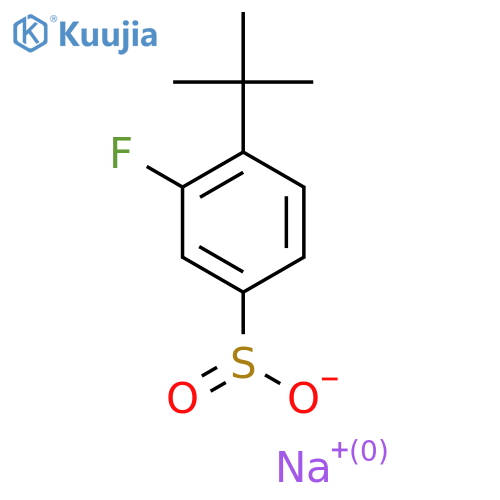Sodium 4-tert-butyl-3-fluorobenzene-1-sulfinate structure
