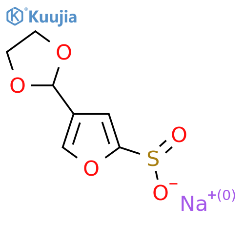 Sodium 4-(1,3-dioxolan-2-yl)furan-2-sulfinate structure