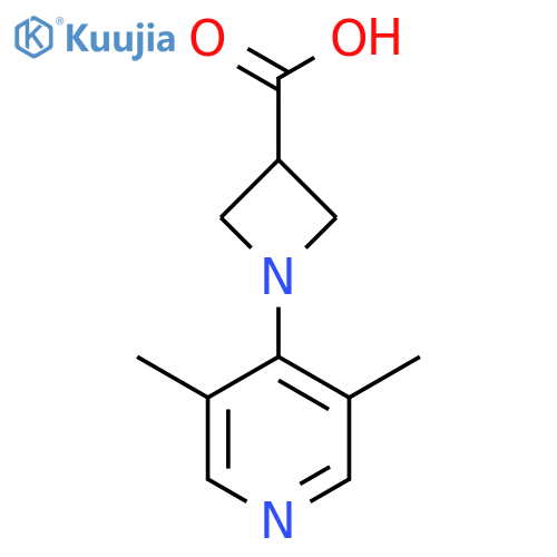 1-(3,5-Dimethylpyridin-4-yl)azetidine-3-carboxylic acid structure