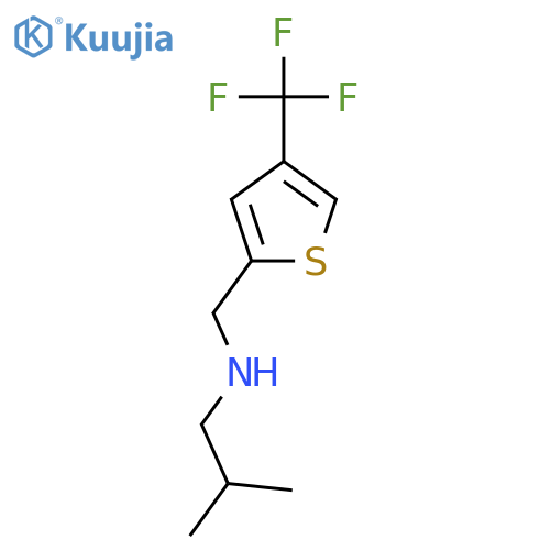 (2-Methylpropyl)({[4-(trifluoromethyl)thiophen-2-yl]methyl})amine structure