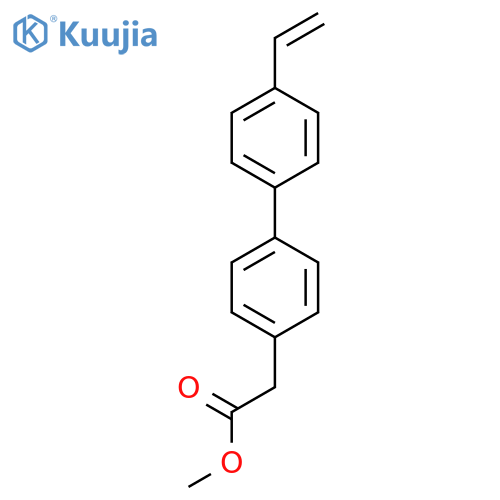 methyl 2-4-(4-ethenylphenyl)phenylacetate structure