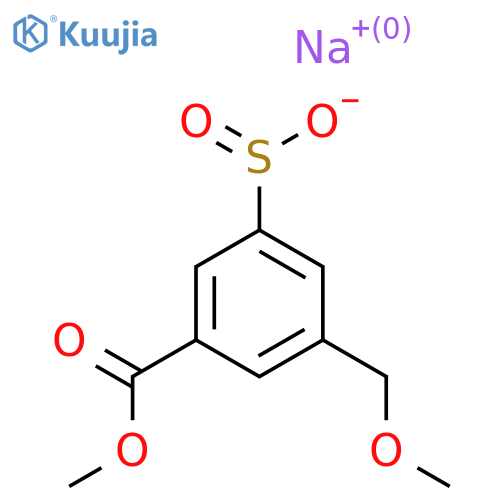 Sodium 3-(methoxycarbonyl)-5-(methoxymethyl)benzene-1-sulfinate structure