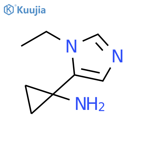 Cyclopropanamine, 1-(1-ethyl-1H-imidazol-5-yl)- structure