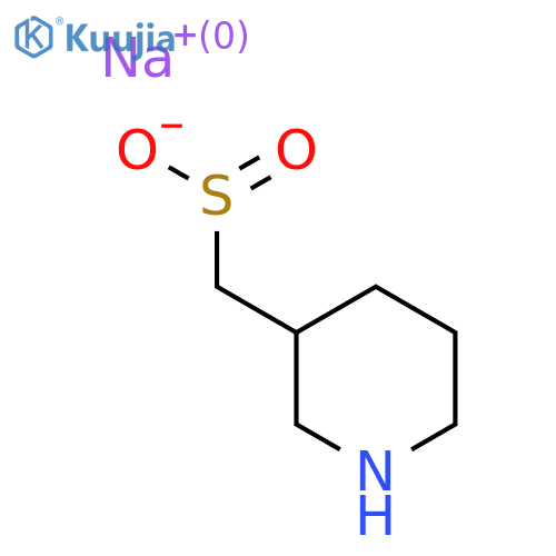 Sodium (piperidin-3-yl)methanesulfinate structure