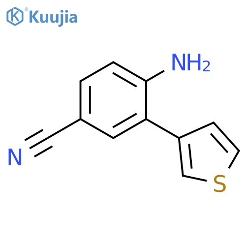 Benzonitrile, 4-amino-3-(3-thienyl)- structure