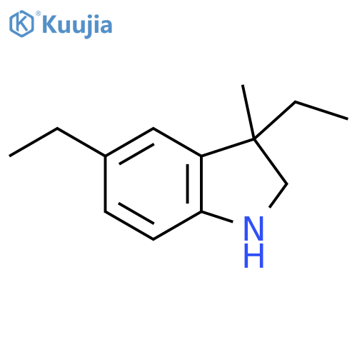 1H-Indole, 3,5-diethyl-2,3-dihydro-3-methyl- structure