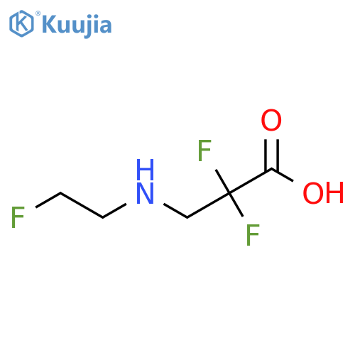 2,2-Difluoro-3-[(2-fluoroethyl)amino]propanoic acid structure