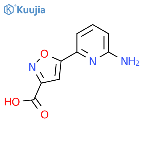5-(6-Aminopyridin-2-yl)-1,2-oxazole-3-carboxylic acid structure