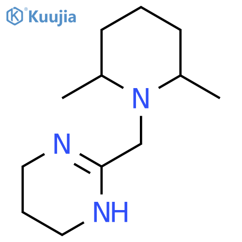 2-[(2,6-Dimethylpiperidin-1-yl)methyl]-1,4,5,6-tetrahydropyrimidine structure