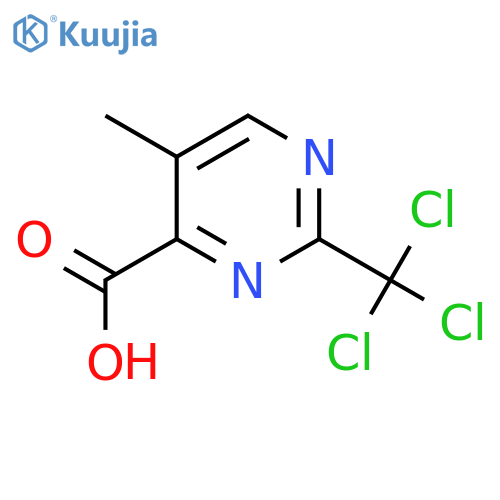 5-Methyl-2-(trichloromethyl)pyrimidine-4-carboxylic acid structure