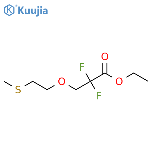 Ethyl 2,2-difluoro-3-(2-methylsulfanylethoxy)propanoate structure