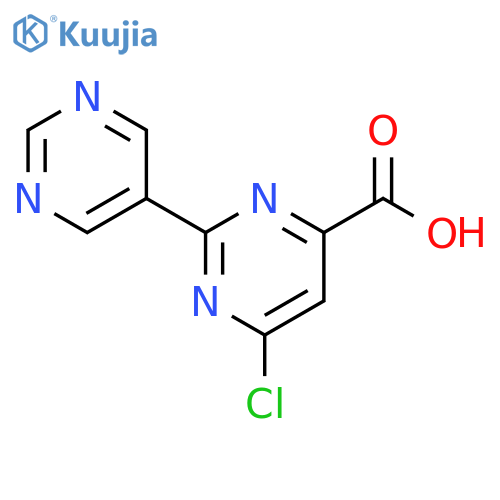 [2,5'-Bipyrimidine]-4-carboxylic acid, 6-chloro- structure