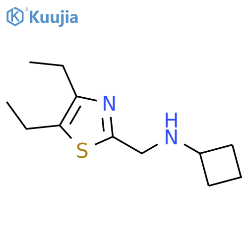 2-Thiazolemethanamine, N-cyclobutyl-4,5-diethyl- structure