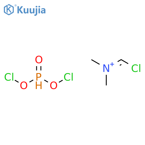 Chloromethylidene(dimethyl)azanium;dichlorooxy(oxo)phosphanium structure
