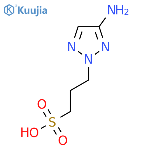 3-(4-amino-2H-1,2,3-triazol-2-yl)propane-1-sulfonic acid structure
