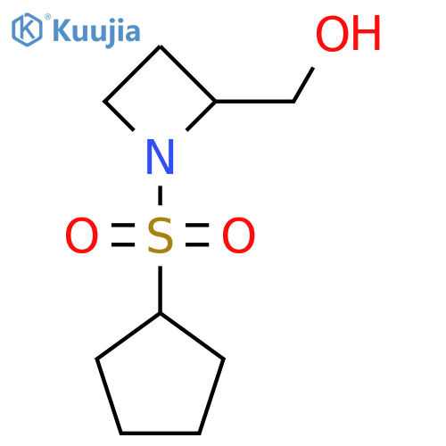 [1-(Cyclopentanesulfonyl)azetidin-2-yl]methanol structure