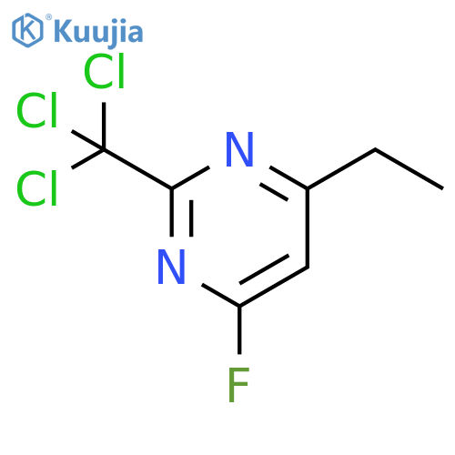 Pyrimidine, 4-ethyl-6-fluoro-2-(trichloromethyl)- structure