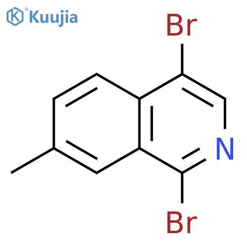 Isoquinoline, 1,4-dibromo-7-methyl- structure