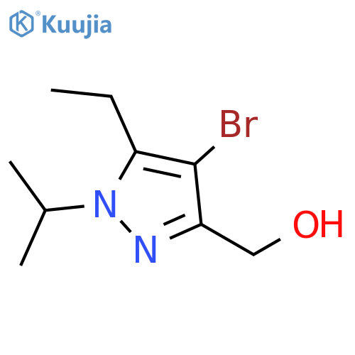 1H-Pyrazole-3-methanol, 4-bromo-5-ethyl-1-(1-methylethyl)- structure