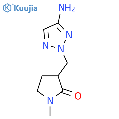 3-(4-amino-2H-1,2,3-triazol-2-yl)methyl-1-methylpyrrolidin-2-one structure