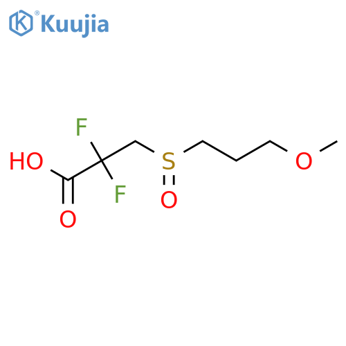 Propanoic acid, 2,2-difluoro-3-[(3-methoxypropyl)sulfinyl]- structure