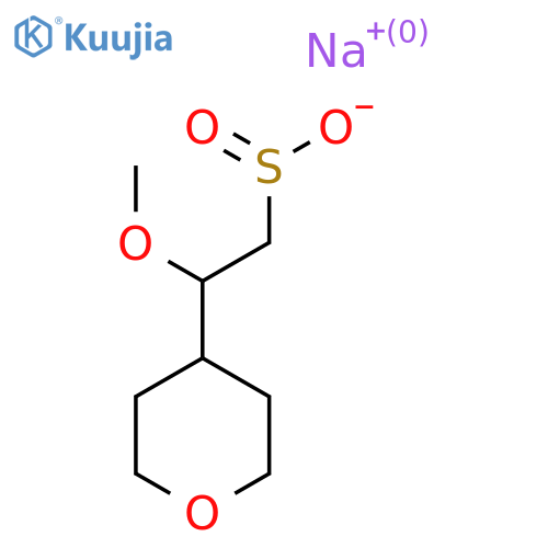 Sodium 2-methoxy-2-(oxan-4-yl)ethane-1-sulfinate structure