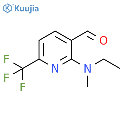 3-Pyridinecarboxaldehyde, 2-(ethylmethylamino)-6-(trifluoromethyl)- structure