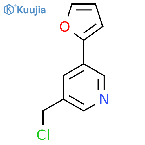 3-(Chloromethyl)-5-(furan-2-yl)pyridine structure