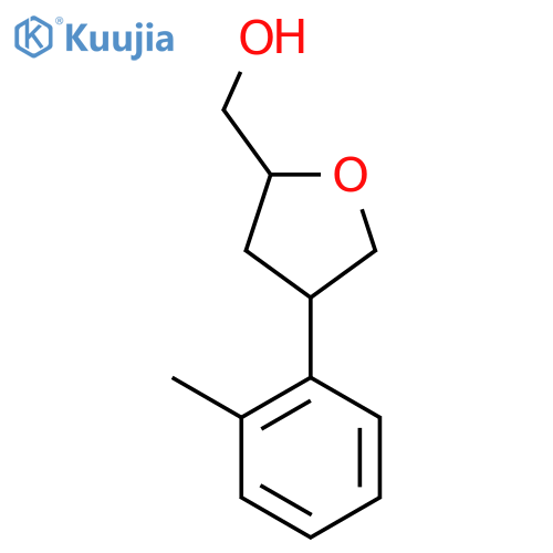 [4-(2-Methylphenyl)oxolan-2-yl]methanol structure