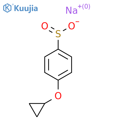 Sodium 4-cyclopropoxybenzene-1-sulfinate structure