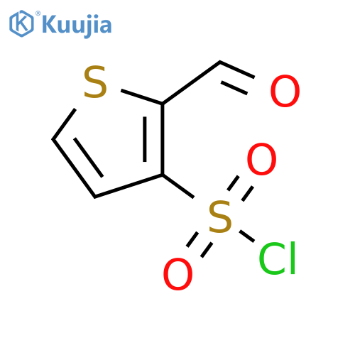 2-formylthiophene-3-sulfonyl chloride structure