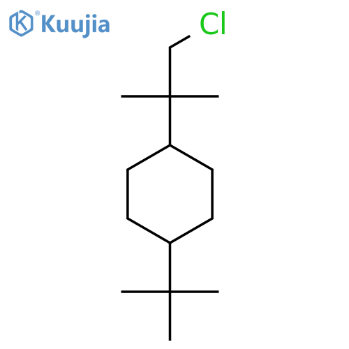 1-tert-butyl-4-(1-chloro-2-methylpropan-2-yl)cyclohexane structure