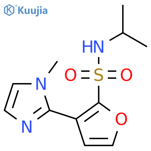 3-(1-methyl-1H-imidazol-2-yl)-N-(propan-2-yl)furan-2-sulfonamide structure