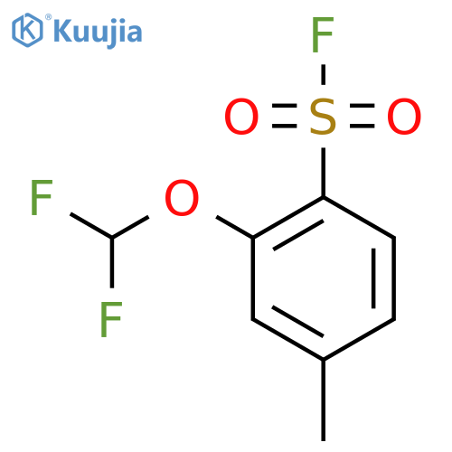 2-(difluoromethoxy)-4-methylbenzene-1-sulfonyl fluoride structure