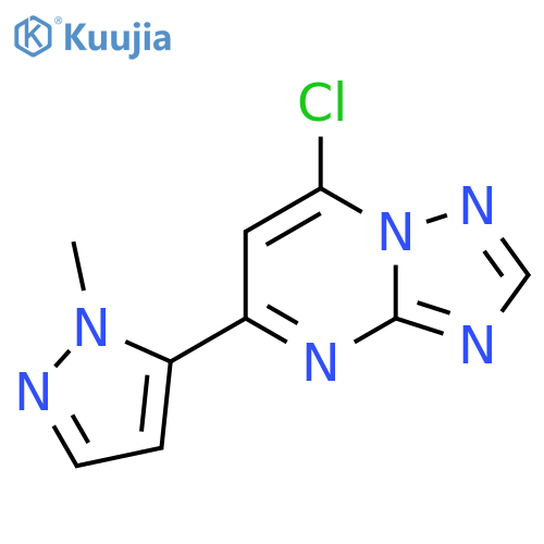 5-{7-chloro-1,2,4triazolo1,5-apyrimidin-5-yl}-1-methyl-1H-pyrazole structure
